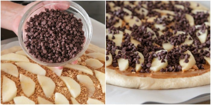 Manteiga de amendoim e maçã Pizza S'mores