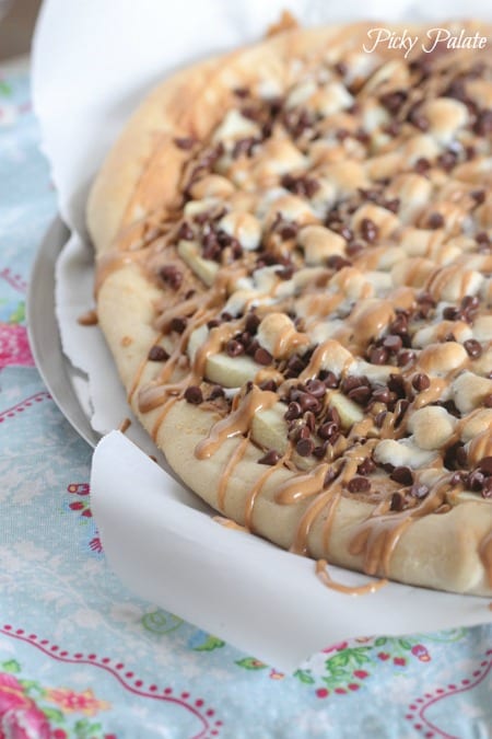 Manteiga de amendoim e maçã Pizza S'mores