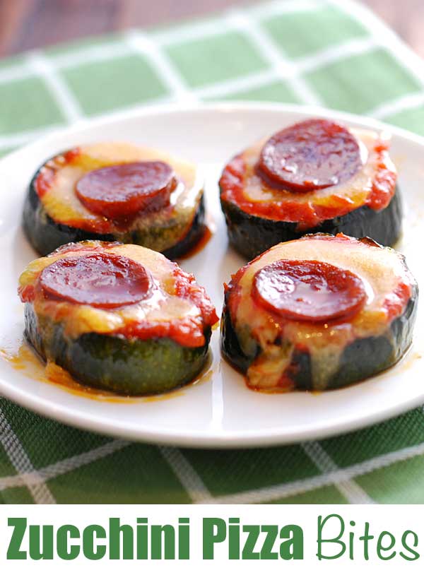 Picadas de pizza de abobrinha