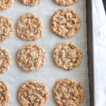 Biscoitos de aveia com manteiga