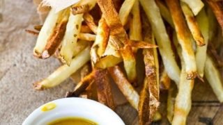 Batatas fritas crocantes