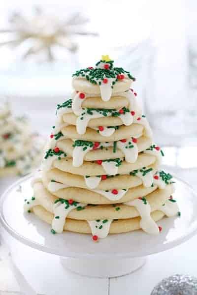 Pilha de biscoitos de árvore de Natal! Uma receita deliciosa e fácil e como fazê-lo!