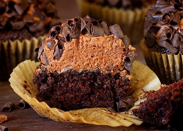 Cupcakes de abobrinha com chocolate