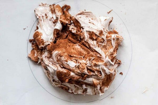 Pavlova de chocolate