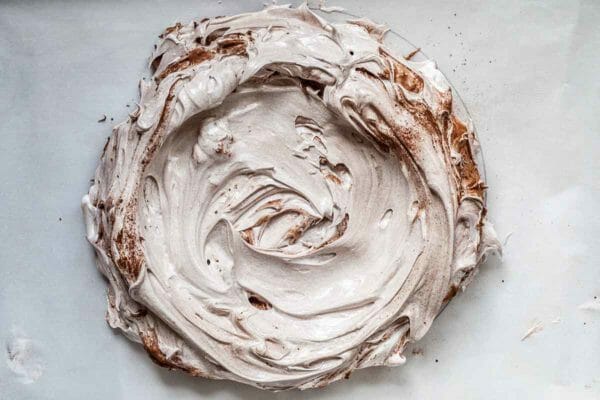Pavlova de chocolate