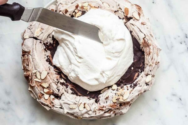 Pavlova de chocolate