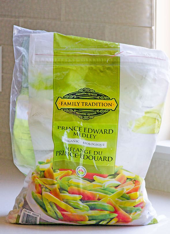legumes congelados salteados