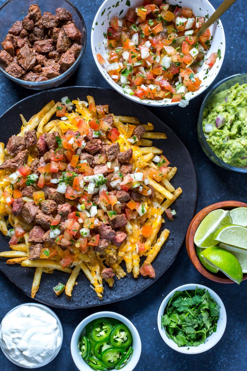 Melhores batatas fritas de carne assada
