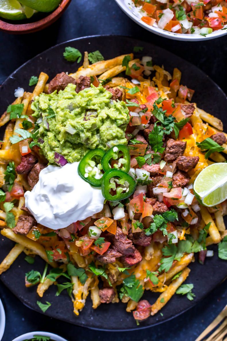 Melhores batatas fritas de carne assada