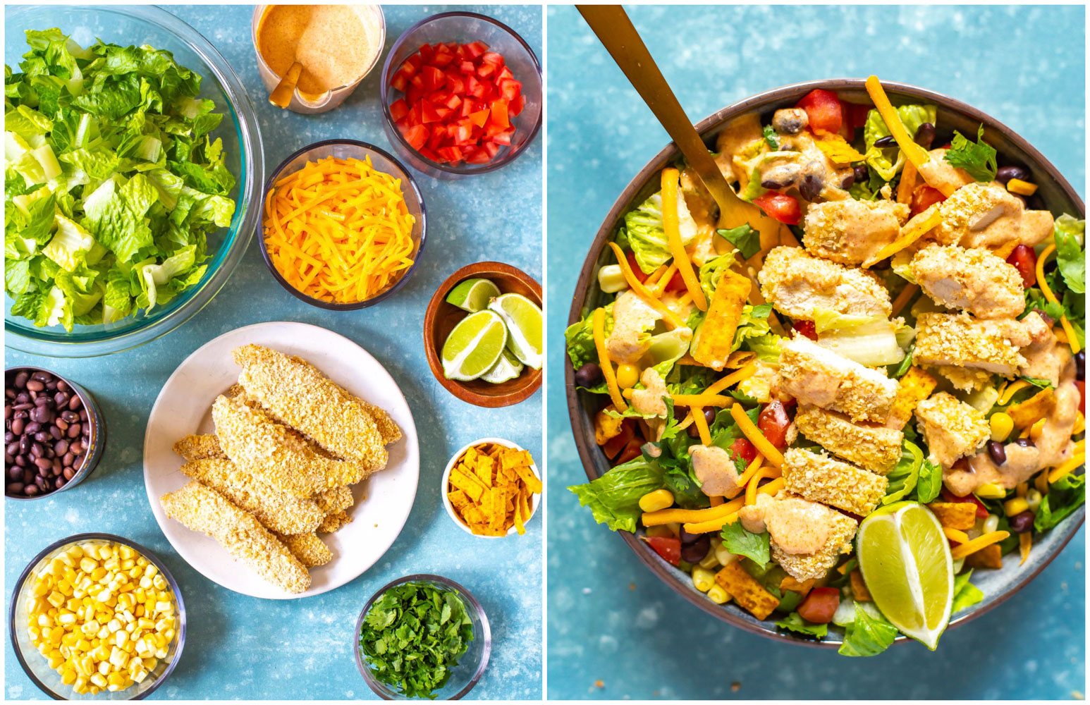 Receita do Copycat da salada do sudoeste de McDonald's