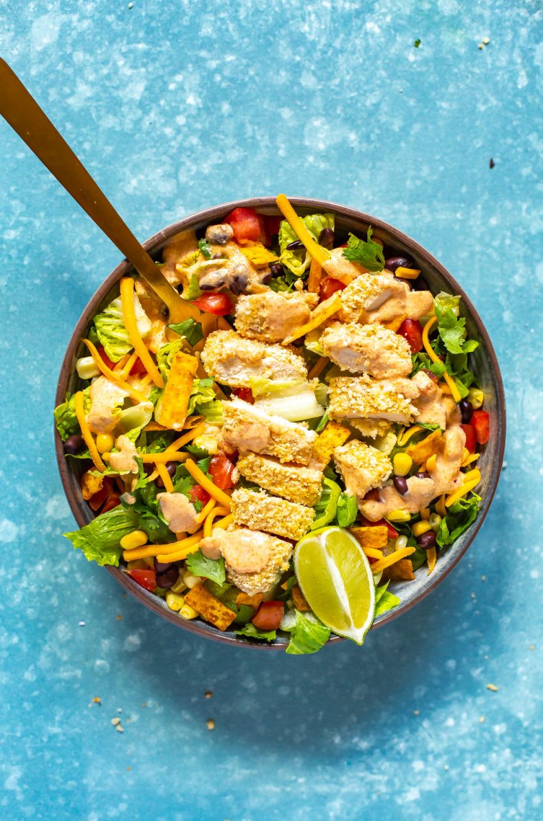 Receita do Copycat da salada do sudoeste de McDonald's