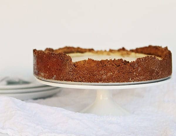 Este cheesecake é tudo sobre a crosta!