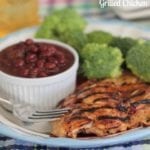 Frango Grelhado com Alho e Pêssego