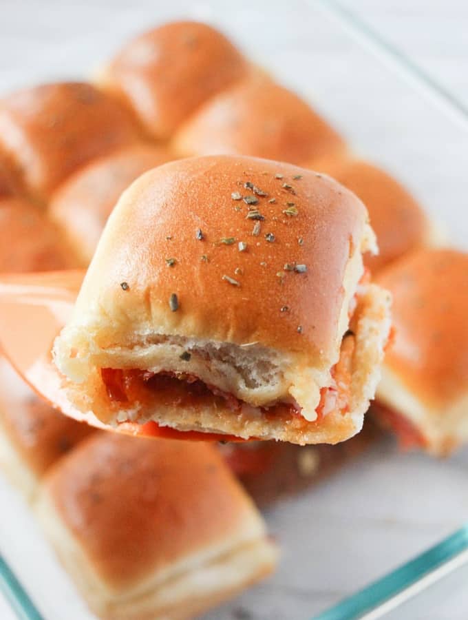 controle deslizante de pizza close-up