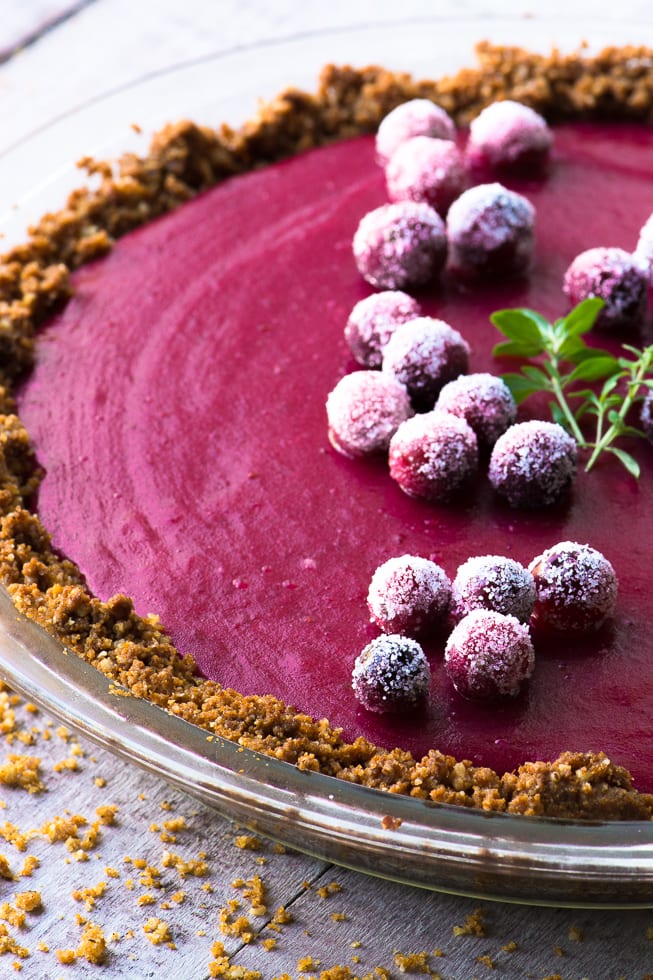 Torta Cranberry Gingersnap traz um pouco de va-va-voom para a mesa de sobremesa tradicional! ~ theviewfromgreatisland.com