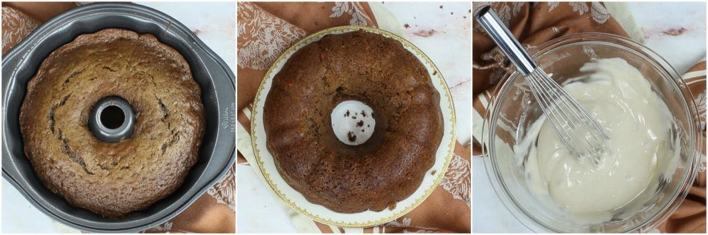 Asse um bolo de raiz de bacon de cerveja Bundt