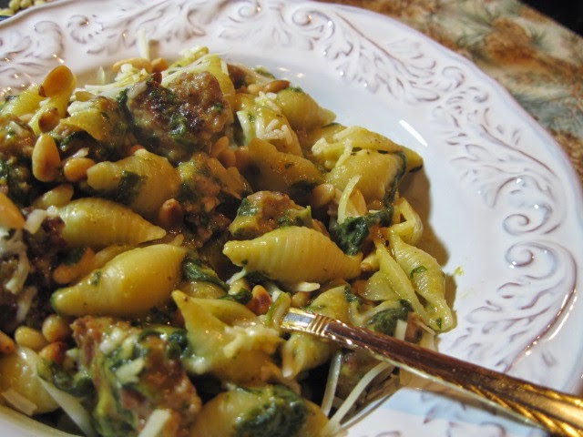 Receita de macarrão de salsicha de abóbora