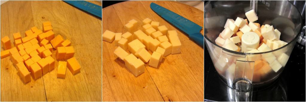 Faça queijo brie e cheddar na grelha