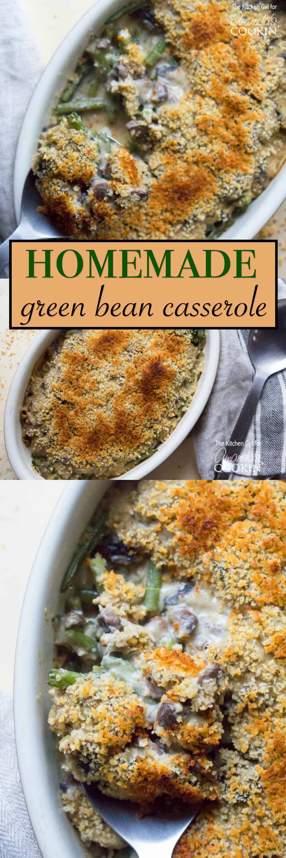 Todo mundo adora a caçarola de feijão verde, mas se livrar da sopa enlatada este ano. Faça esta deliciosa caçarola caseira de feijão verde que todo mundo vai adorar.