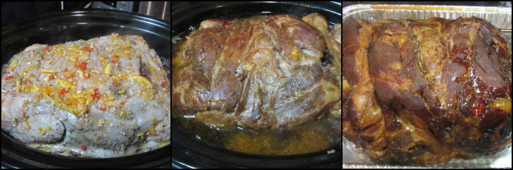 Como fazer carne de porco picante tailandesa com laranja para o fogão lento.