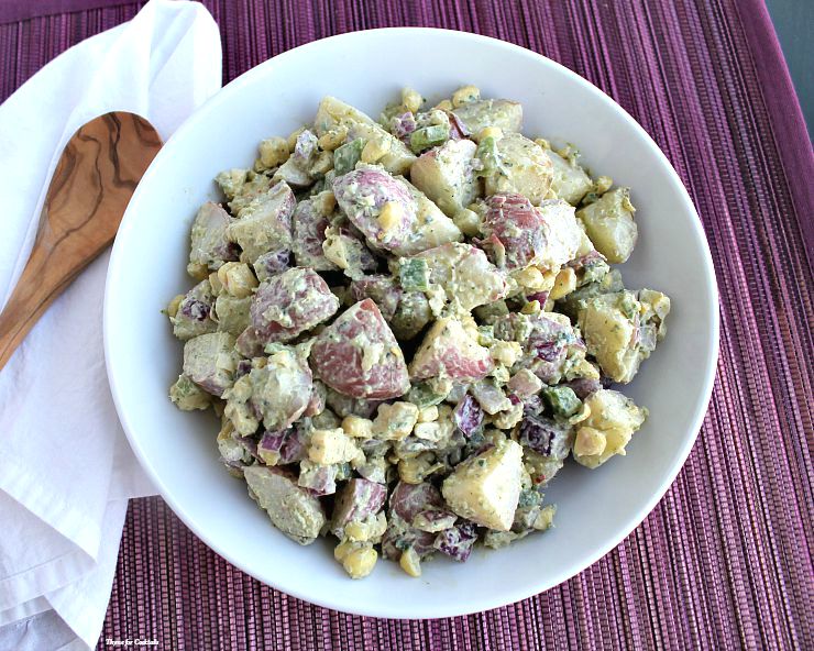 Salada de Batata Poblano Assada ~ Coquetel de Tomilho