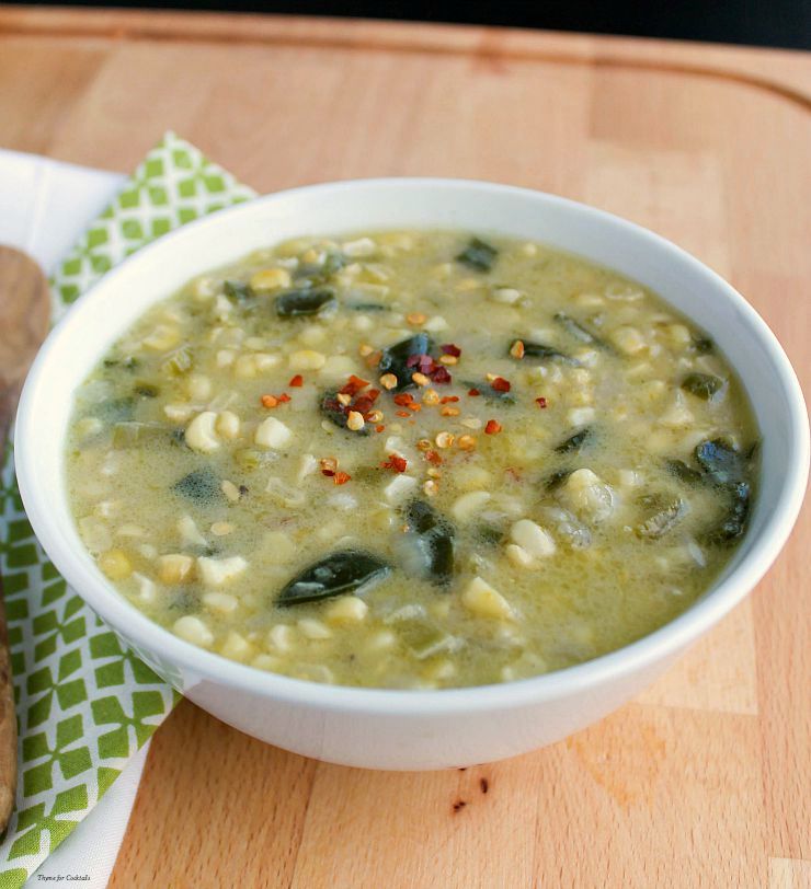 Sopa de Milho de Poblano ~ Cocktail Tomilho