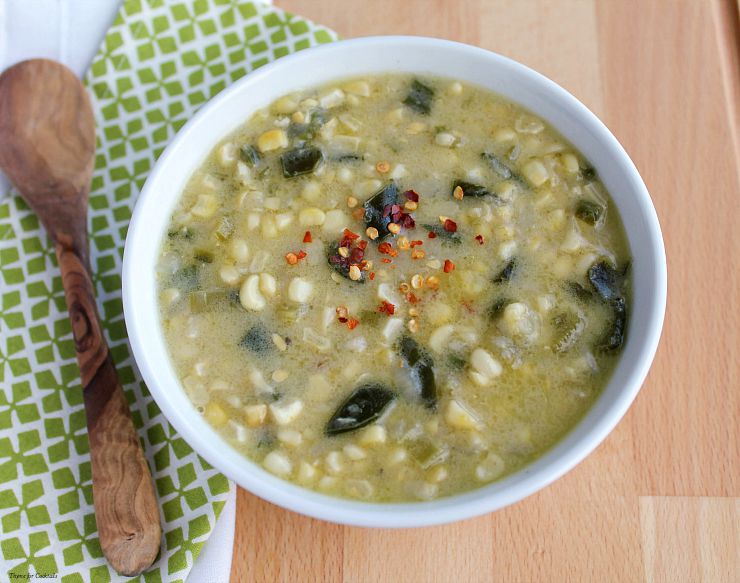 Sopa de Milho de Poblano ~ Cocktail Tomilho