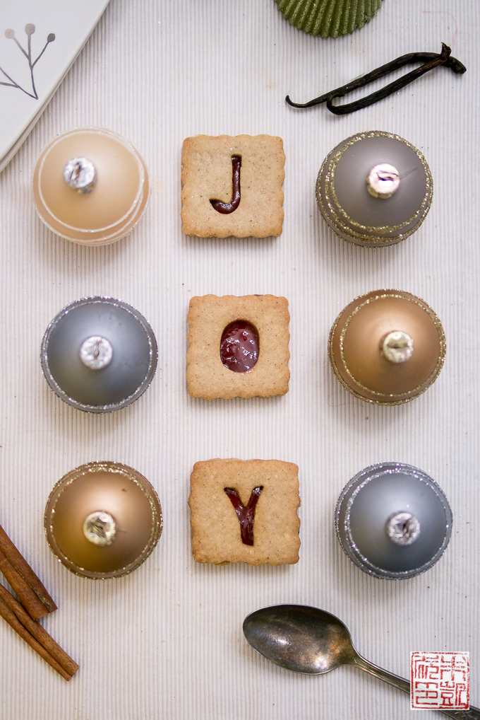Linzer Blueberry Cookies Alegria
