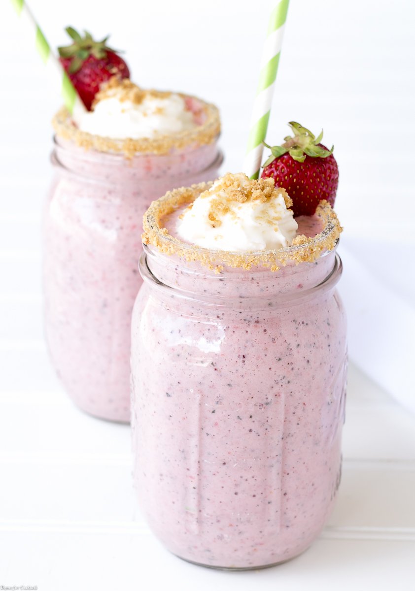 Smoothie de torta de morango