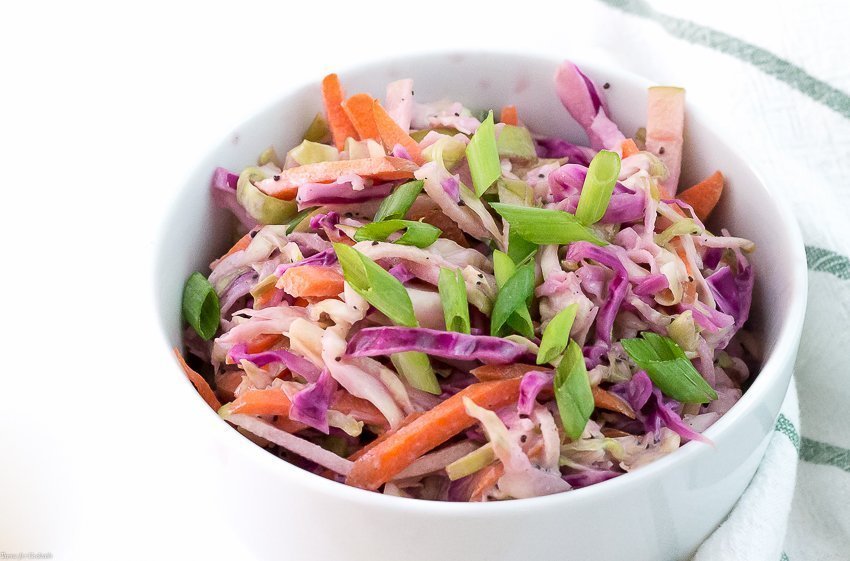 Salada de papoula e maçã