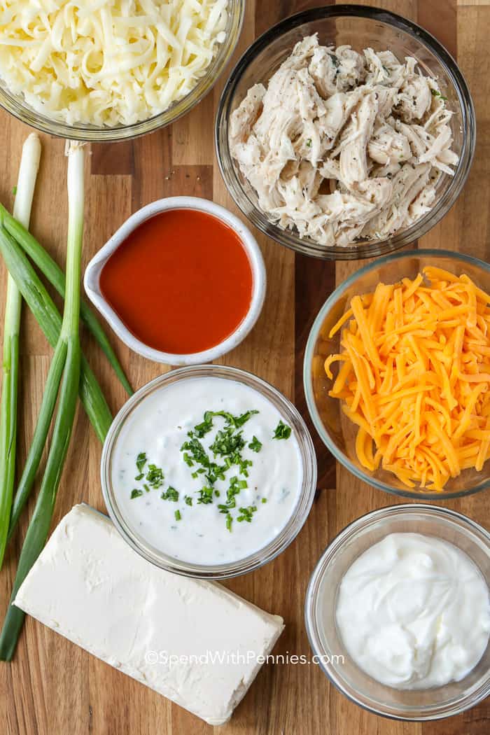 Ingredientes para hacer salsa de alitas de pollo de búfalo