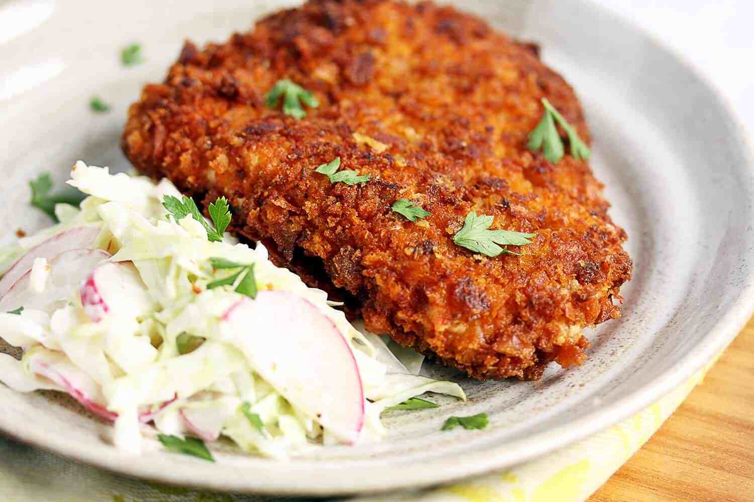 Schnitzel de saltimbocca de frango (schnitzel perfeito) por Sugar Salt Magic