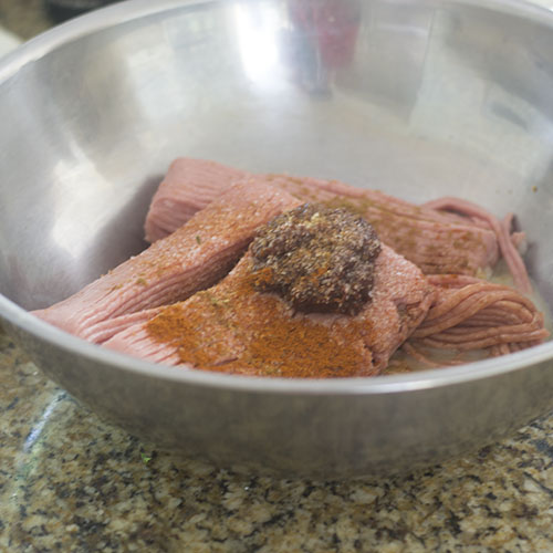 Carnes e especiarias 