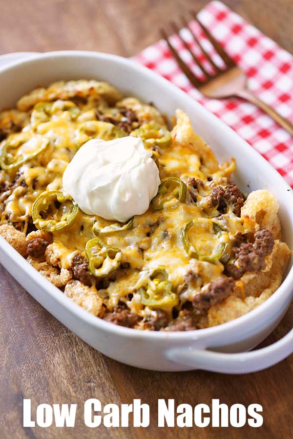 Nachos com baixo teor de carboidratos