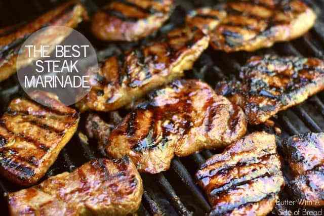 Bife marinado para o melhor bife da sua vida!  Feito com molho de soja, açúcar mascavo, azeite, gengibre e alho;  Você nunca provará uma melhor marinada de bife!