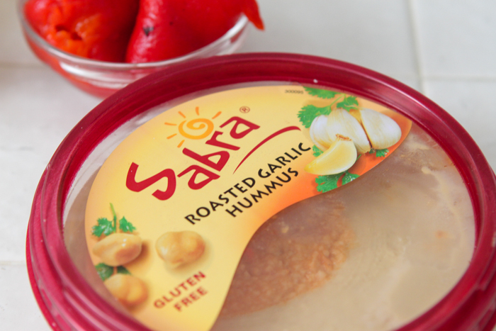 Rúcula de frango com queijo Hummus Tarts-4