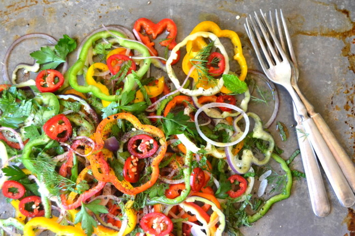 Ensalada de pimiento dulce y cebolla 2