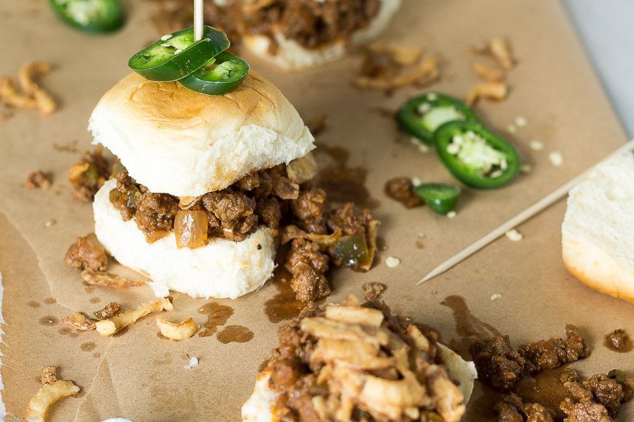 Alho bêbado Sloppy Joe Sliders: foto acima - as mais saborosas receitas de Slider