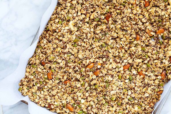 Granola de especiarias de férias
