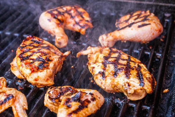 Frango grelhado com alho e chili grill receita de frango
