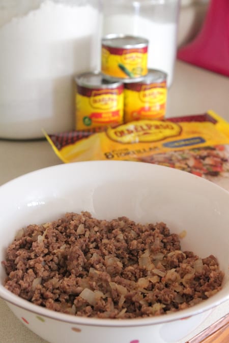 Enchilada de carne assada 