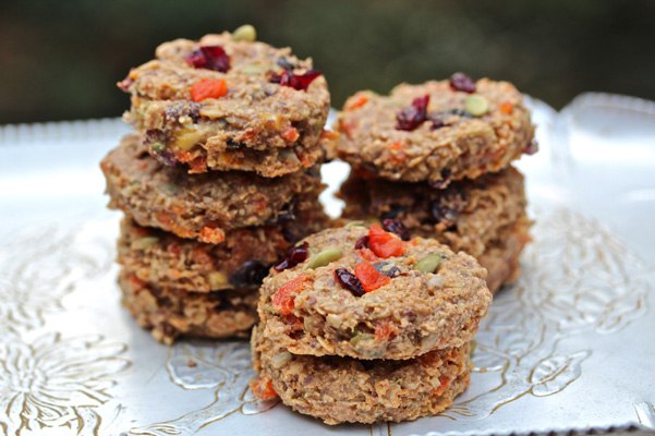 Biscoitos de café da manhã saudável sem farinha
