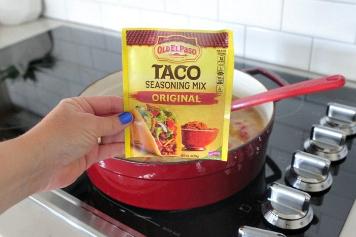Barcos de sopa de frango com taco 