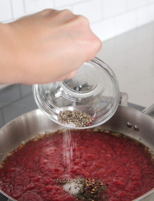 Molho de macarrão caseiro 