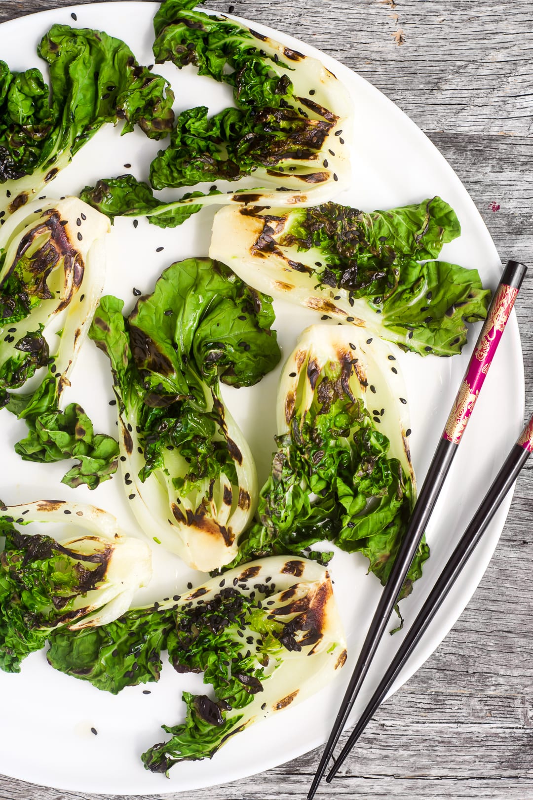 Bebê grelhado Bok Choy