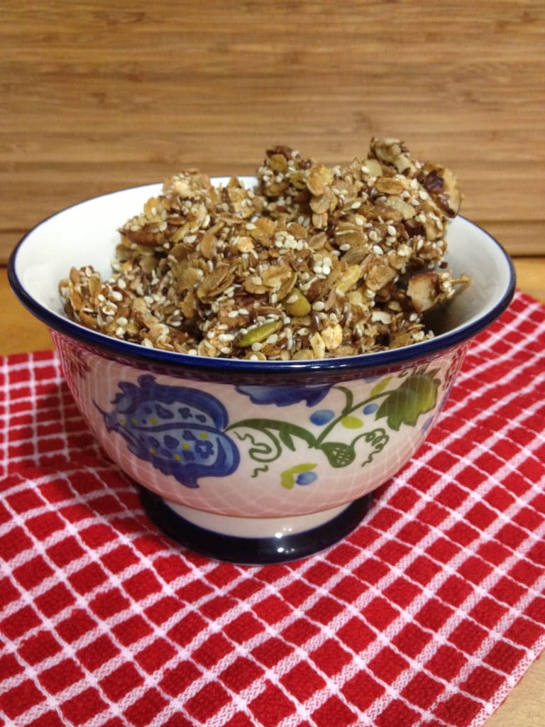  granola de chocolate com nozes 