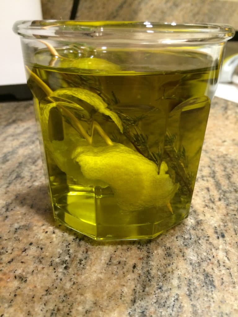  ingredientes de óleo de limão 