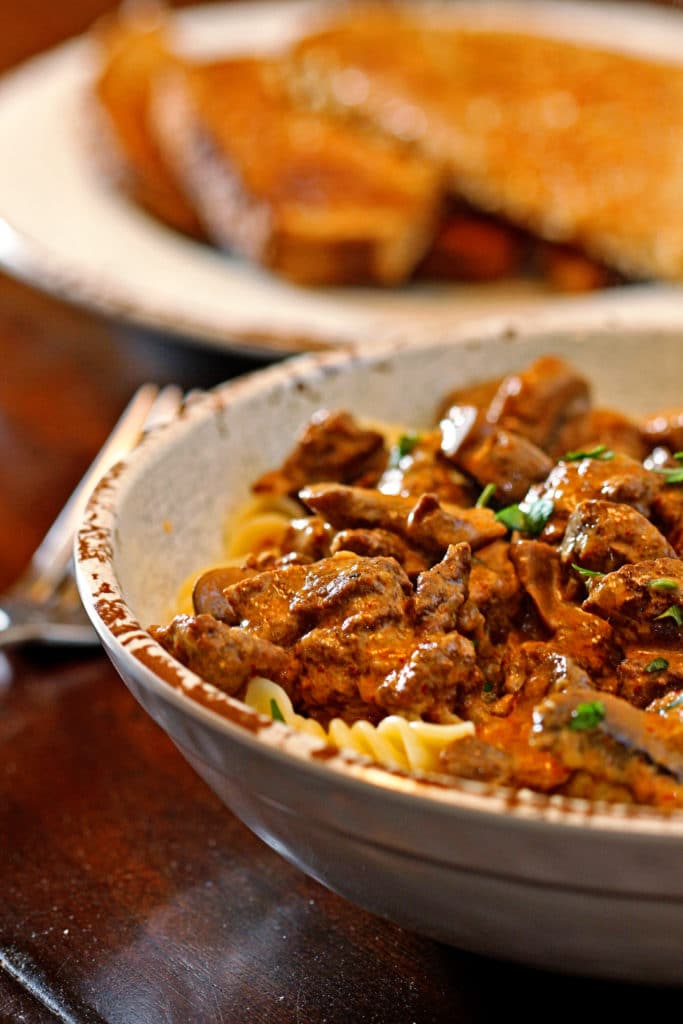  Strogonoff de carne de Harissa 