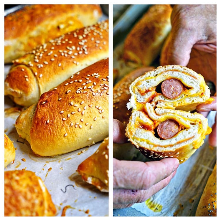  Envoltórios de cachorro-quente de Sourdough - www.keviniscooking.com 