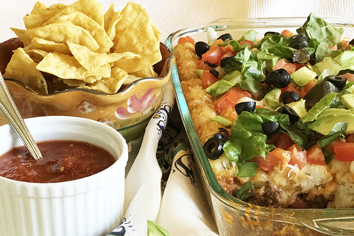 Uma idéia para terça-feira: Taco Tot Mexican Taco Casserole | 31Daily.com